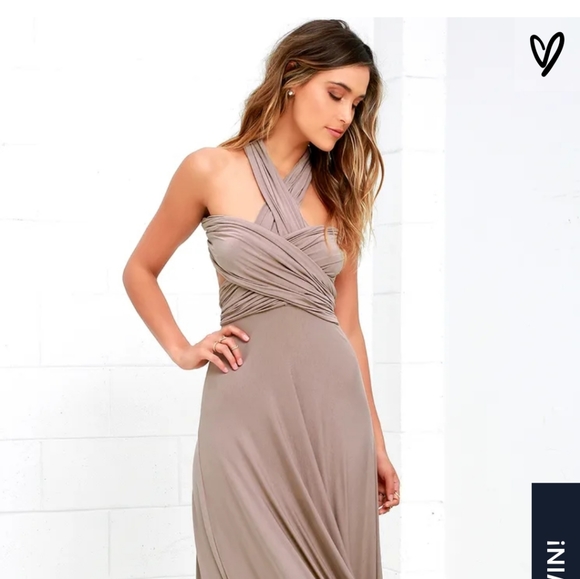 Lulus Tricks of the Trade Taupe Maxi Dress - Picture 3 of 6